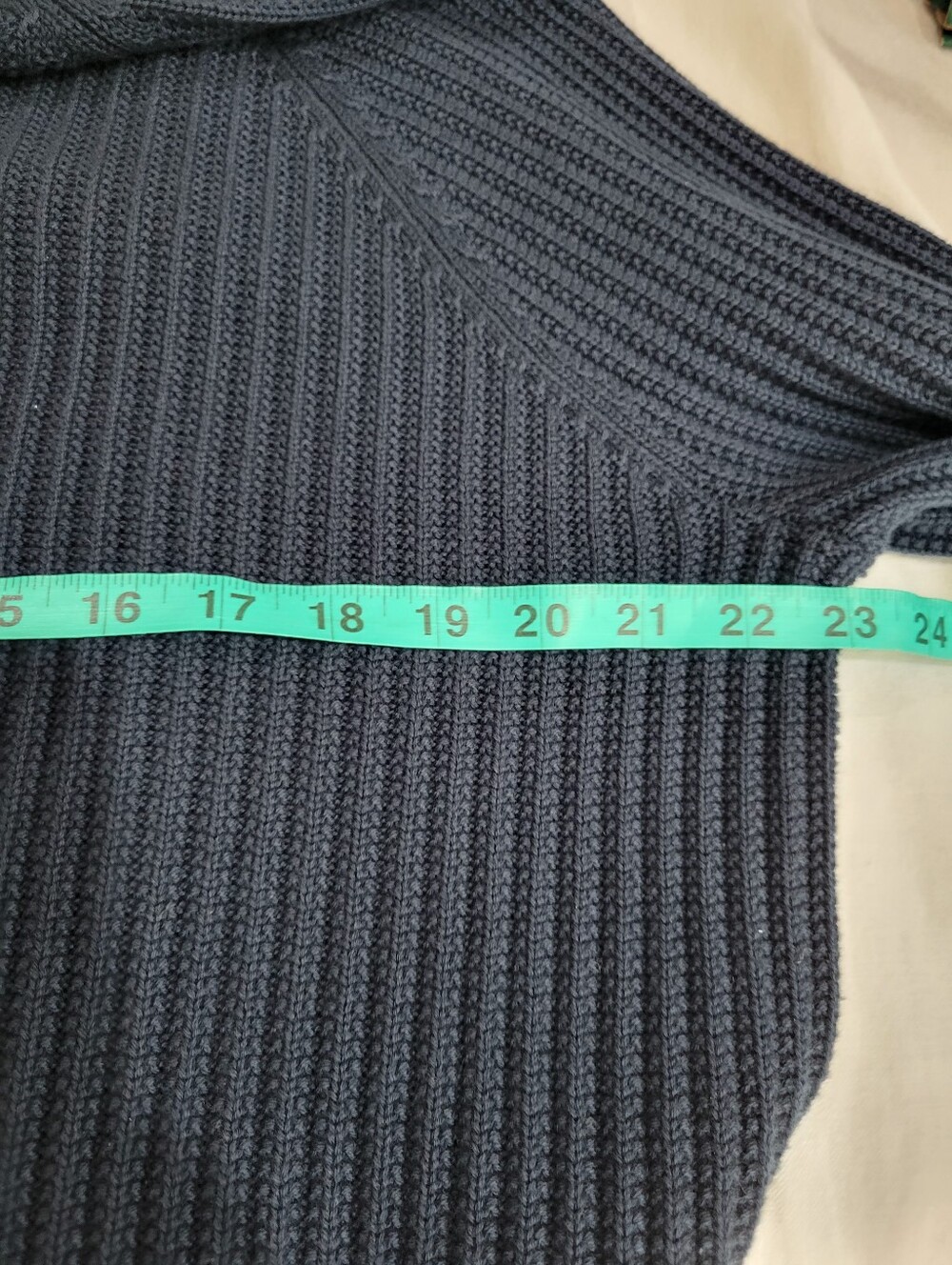 J Crew 1988 Rollneck CT575 Size M Navy CT575 - Picture 6 of 6